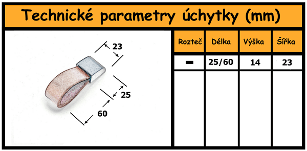 nabytkova kozena knopka leather technicke parametry